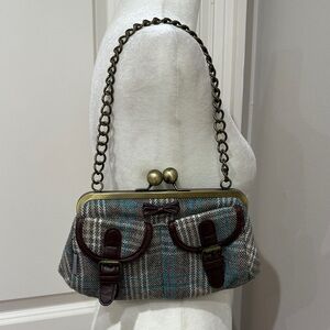 Necessary Plaid Mini Chain Strap Shoulder Bag